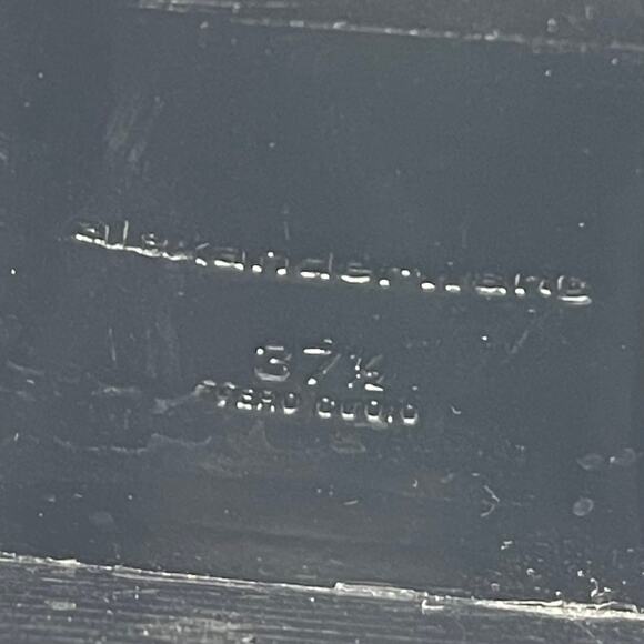 Alexander Wang Gabi Rose Gold Black Leather Ankle Boots - EURO Size 37.5 - Picture 9 of 10